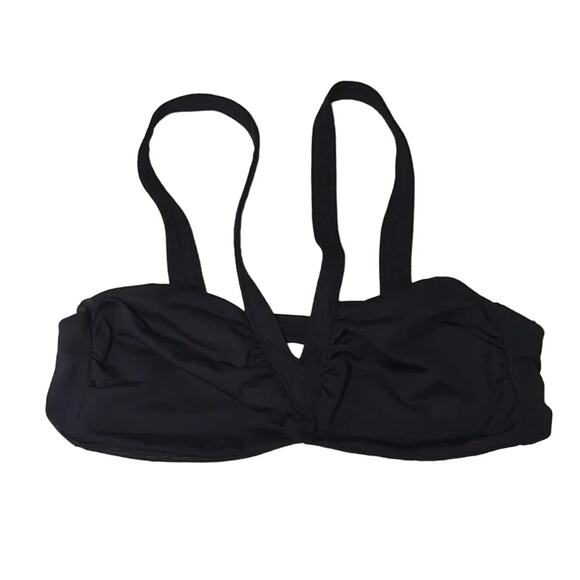Andie Swim x Demi Moore The Monaco Bikini Top in Black S NWT - Picture 3 of 5